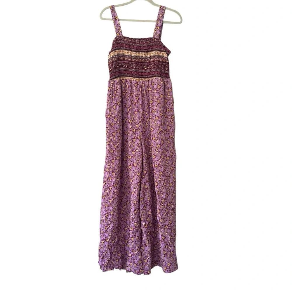 Dokotoo Bohemian Floral Pink Jumpsuit Romper - Picture 2 of 8